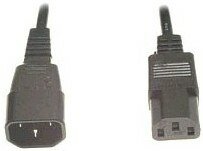 Кабель питания IEC-320-C13-IEC-320-C14, 1.8м, черный Gembird (PC-189-6) - фото №2