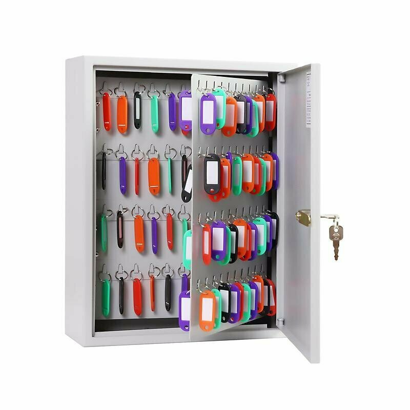 Шкаф для ключей KB-200 серый (на 200 ключей, металл) - фотография № 5