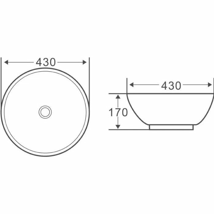 Раковина керамическая BelBagno BB1077 430х430х170 накладная, цвет белый - фотография № 3