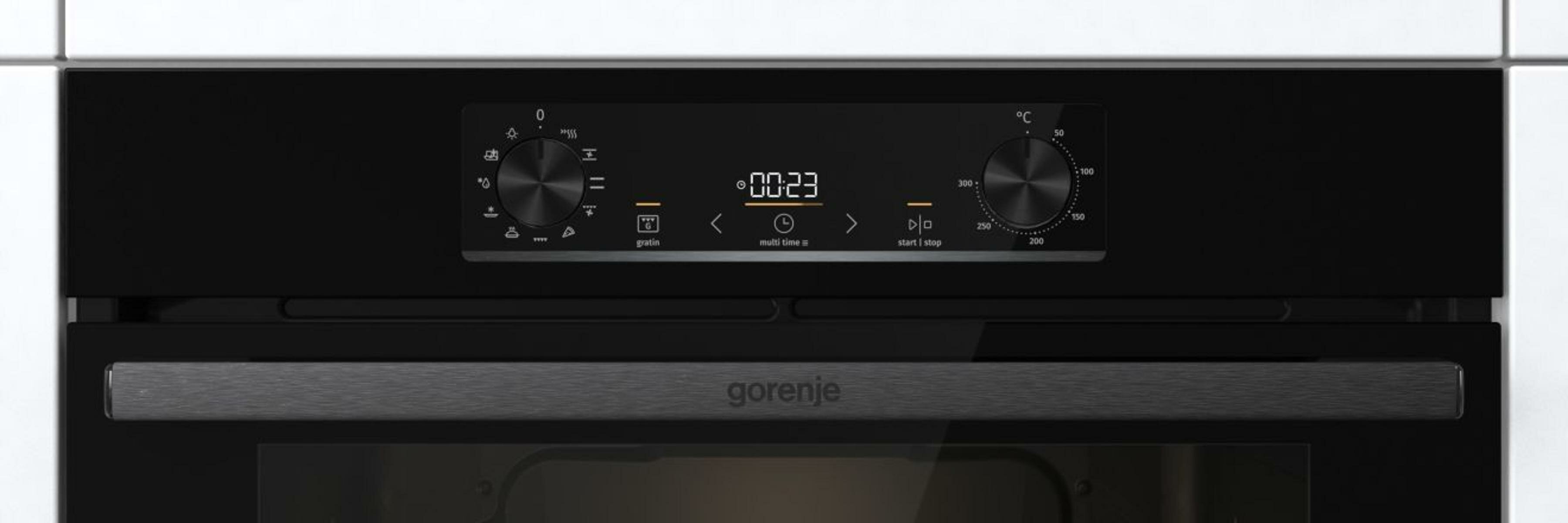 Встраиваемые электрические духовки GORENJE/ Духовой шкаф, Полезный объем: 77 л,Класс энергопотребления: A, Сенсорный программатор IconLED, Конструкция - фотография № 4