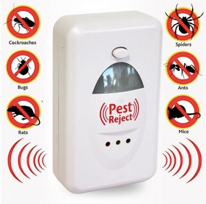 Ультразвуковой отпугиватель Pest Reject RA-52185 (200 кв.м.) белый - фотография № 4