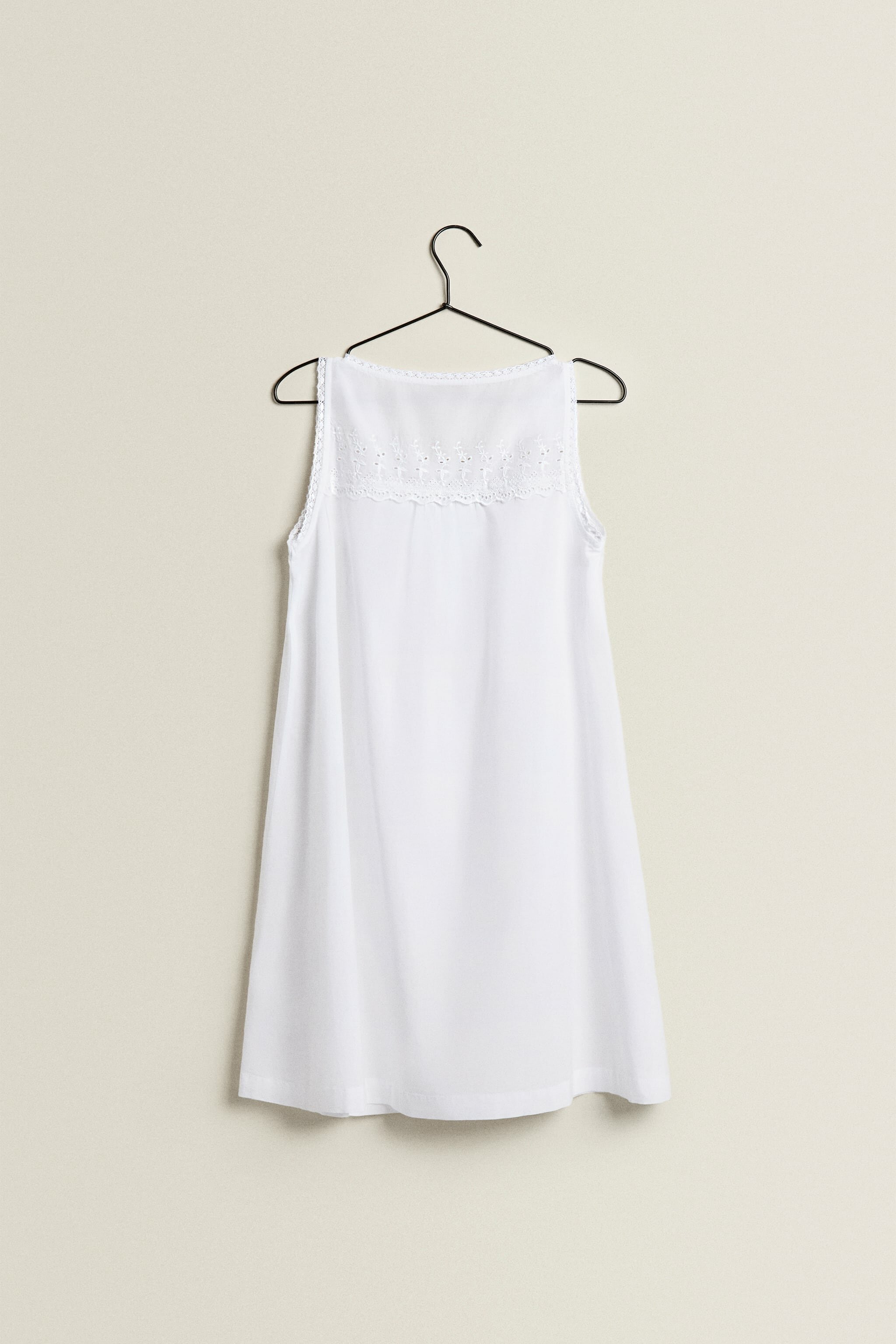 Пижама, ночная сорочка женская ZARAHOME, белый, L - фотография № 2