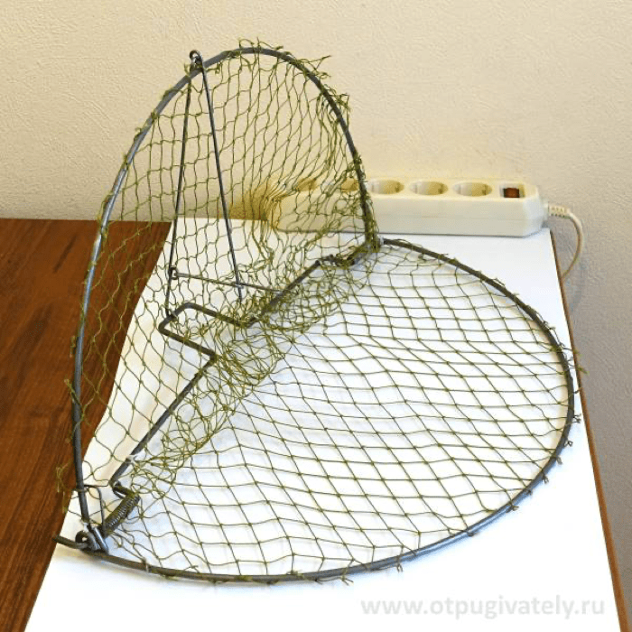 фото Лучок D50 (Для отлова птиц среднего размера) Ширина 50см высота дуги 27см Сетка-капрон, ячея 2см