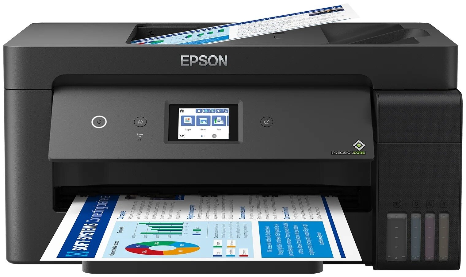 МФУ струйный EPSON L14150 A3 Duplex Net WiFi USB RJ-45, черный