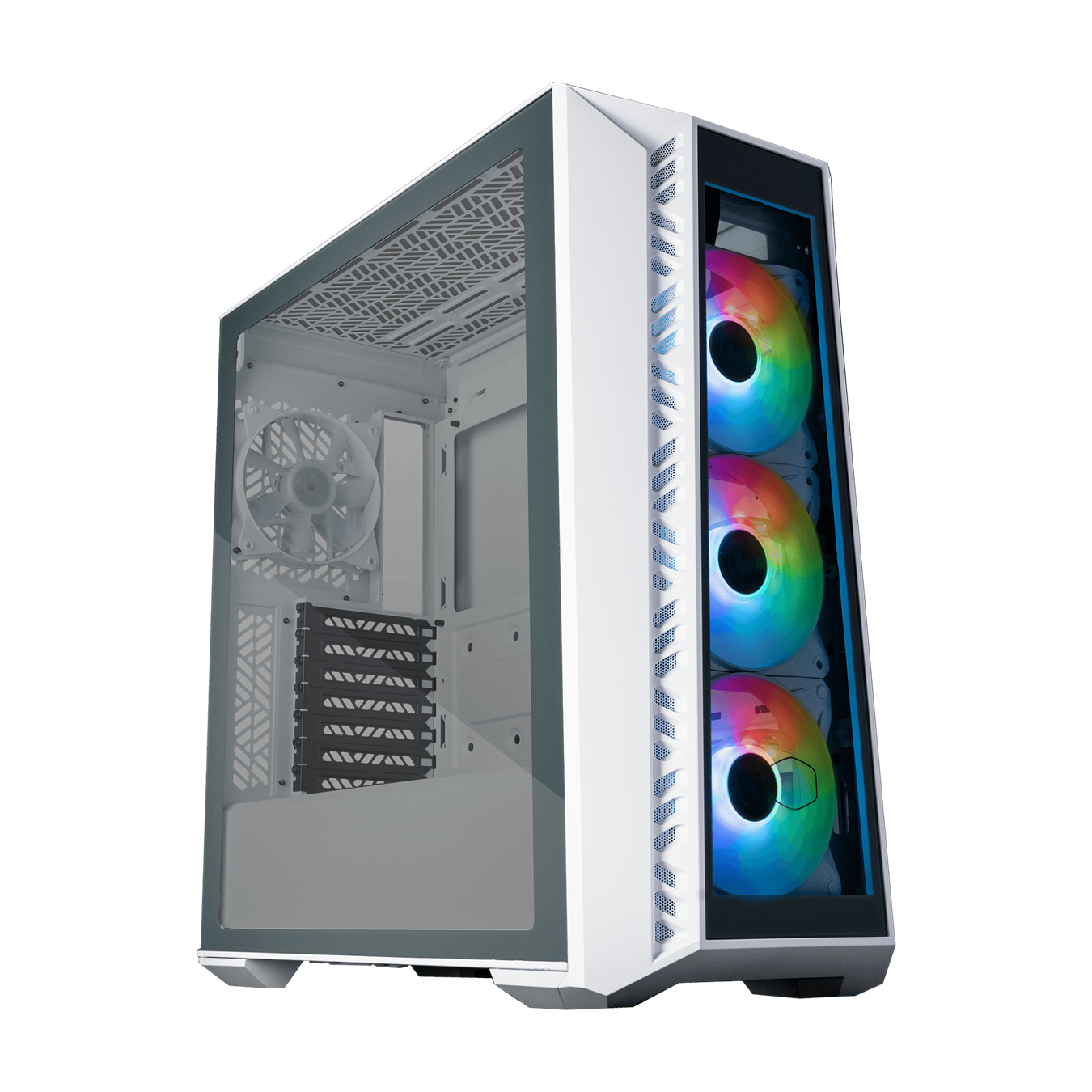 Корпус Cooler Master MasterBox 520 WHITE без БП U3x1U3.1type Cx1AudioARGB fanx3front TG panel