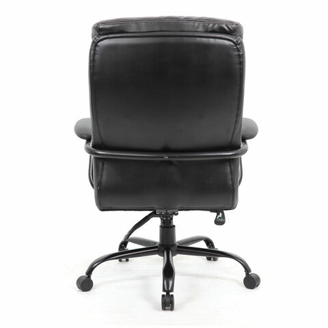 Кресло руководителя BRABIX PREMIUM Heavy Duty HD-004, нагрузка до 200 кг, экокожа, черное. - фотография № 3