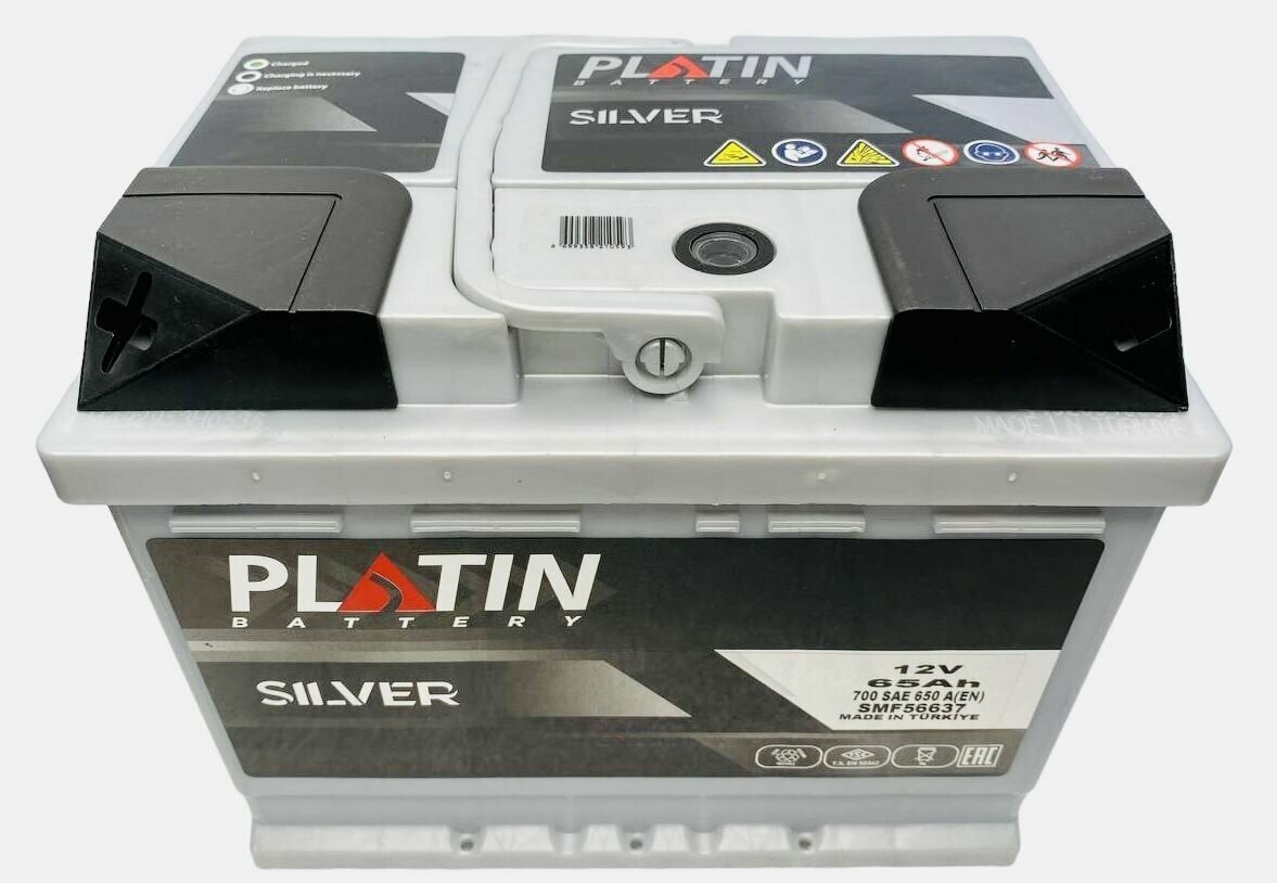 Аккумулятор автомобильный Platin Silver 65 Ач 650 A п.п. SMF L2 242х175х190