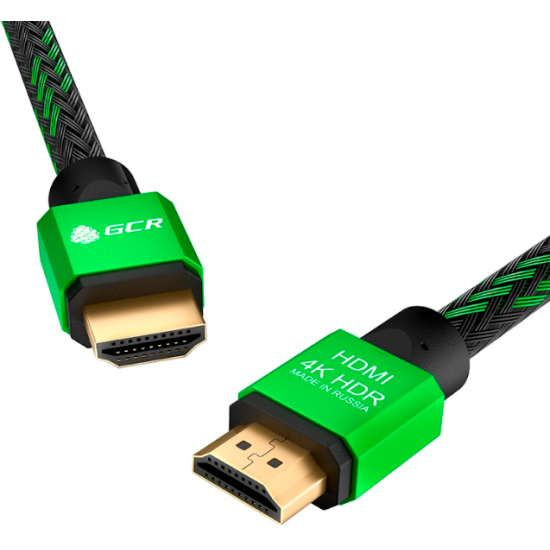 Кабель HDMI GCR -51486, черно-зеленый, 2 м