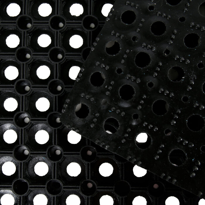 Коврик ячеистый грязесборный, 50×80×1,6 см, цвет чёрный - фотография № 3