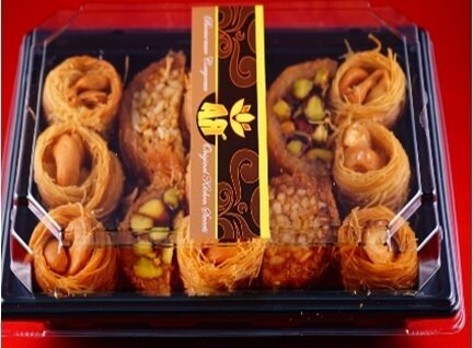 Восточные сладости набор кнафе с фисташками и кешью 200 г дамасский пекарь