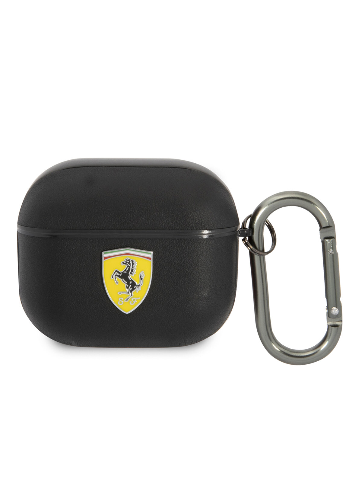 Ferrari для Airpods 3 чехол On-Track Genuine leather with metal logo Black