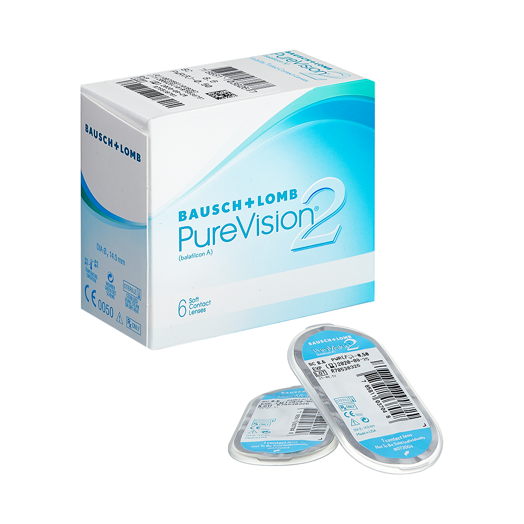   Bausch + Lomb PureVision2 6  / -4.50/8.6/14.0, .