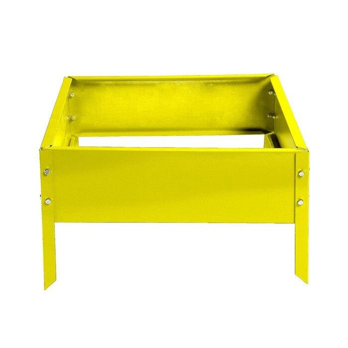 Greengo Клумба оцинкованная, 50 × 50 × 15 см, жёлтая, «Квадро», Greengo - фотография № 8