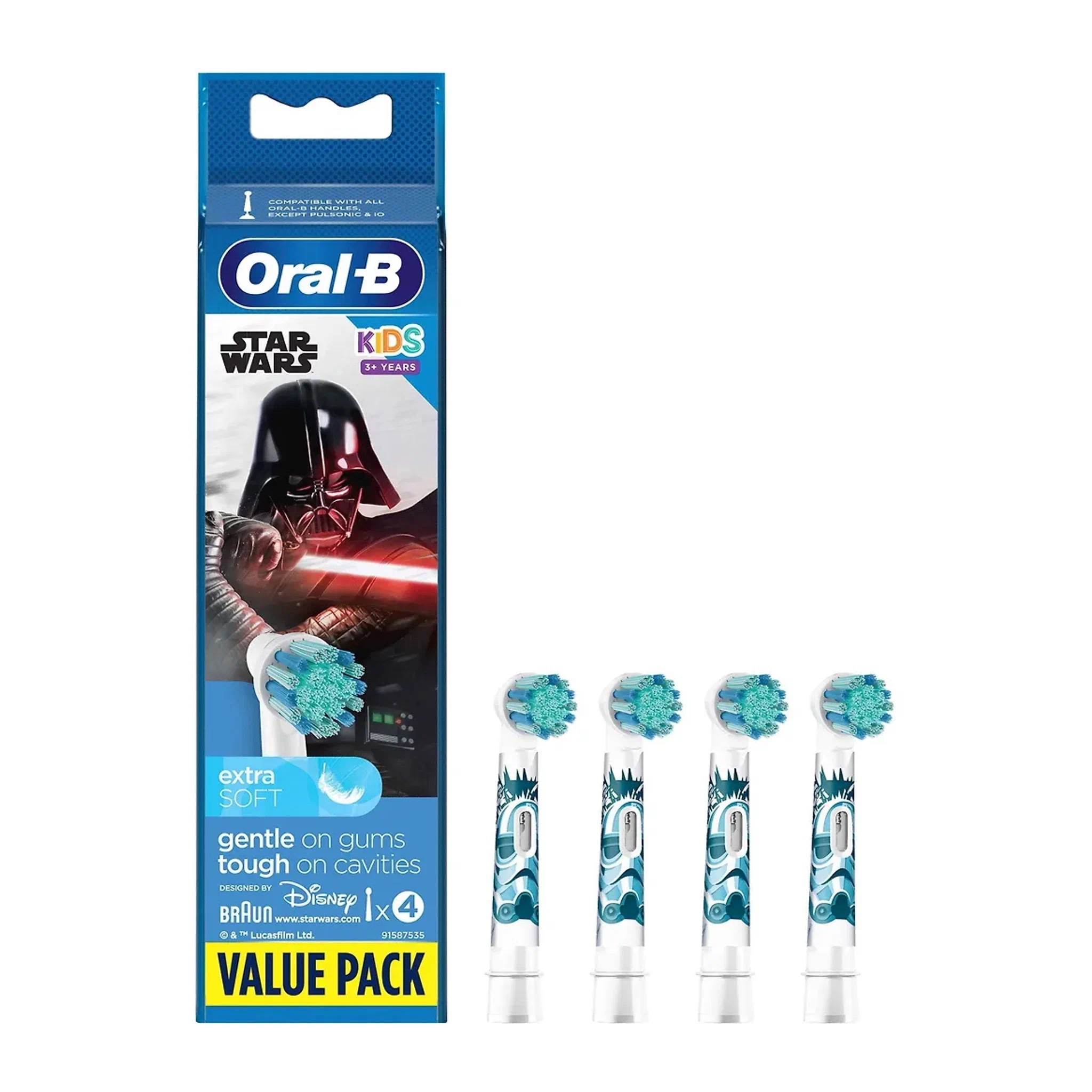 Насадка для зубных щеток Oral-B Stages Kids EB10S Star Wars (4 шт)