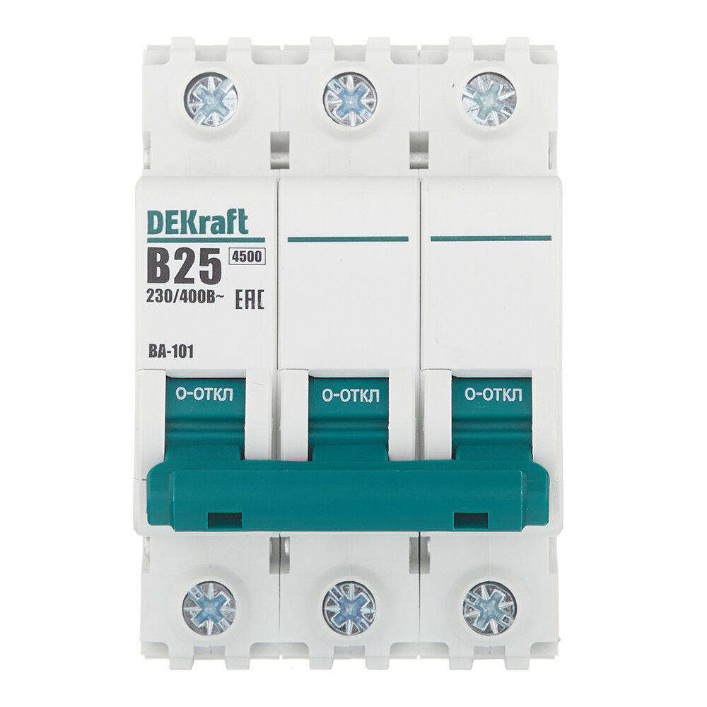   Dekraft BA-101 (11032DEK) 3P 25  B 4,5  230-400   DIN-