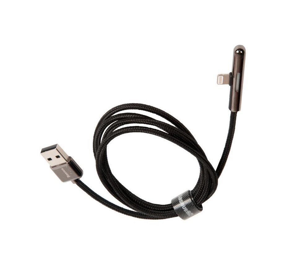 Cable / Кабель USB BASEUS Iridescent Lamp, Lightning, 2.4А, длина 1.0 м, черный