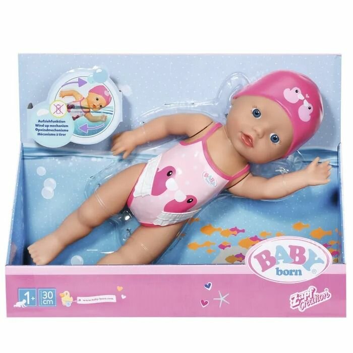 Zapf Creation AG Пупс Baby born Моя первая пловчиха, 827901