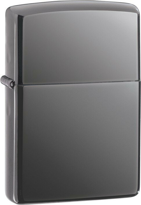 Зажигалка ZIPPO Classic с покрытием Black Ice® латунь/сталь чёрная глянцевая 38x13x57 мм