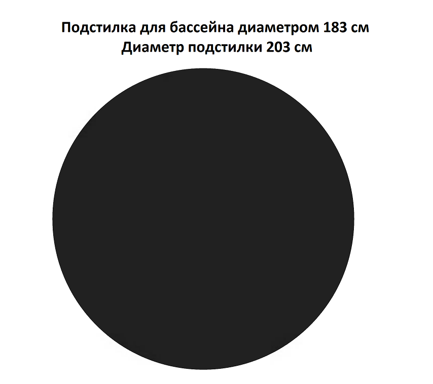 Подстилка для бассейнов, d 183 + 20 см, Sundaze, арт. Sun2606P - фотография № 1