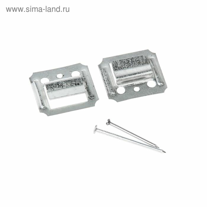 фото Кляймер ЛОМ, №2, оцинкованный, с гвоздями, 100 шт, 2644469