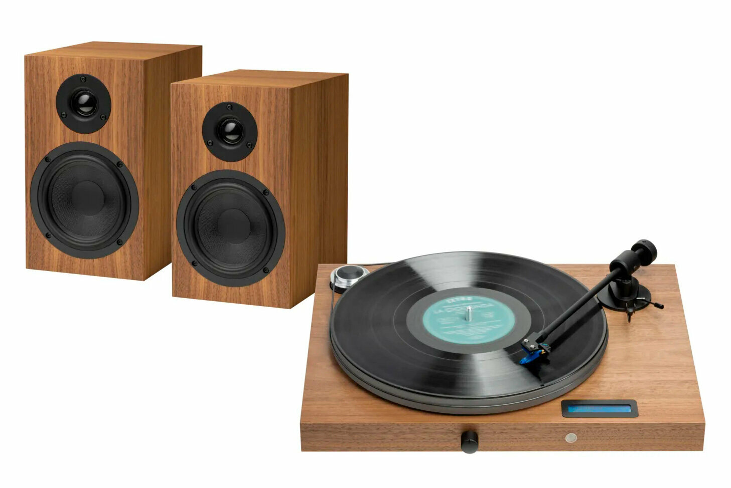 Комплект аппаратуры Pro-Ject Juke Box S2 walnut + Speaker Box 5 S2 walnut