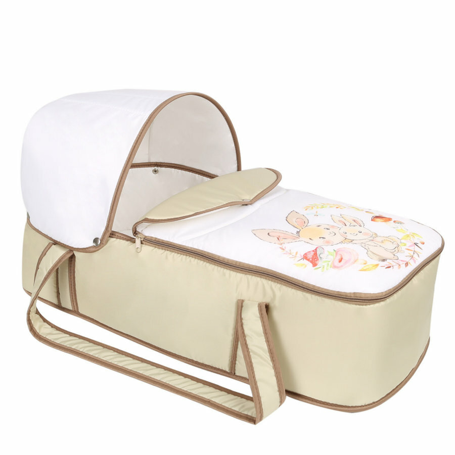 фото Люлька-переноска детская Alis Зверята кокон зайчата 4640002294593