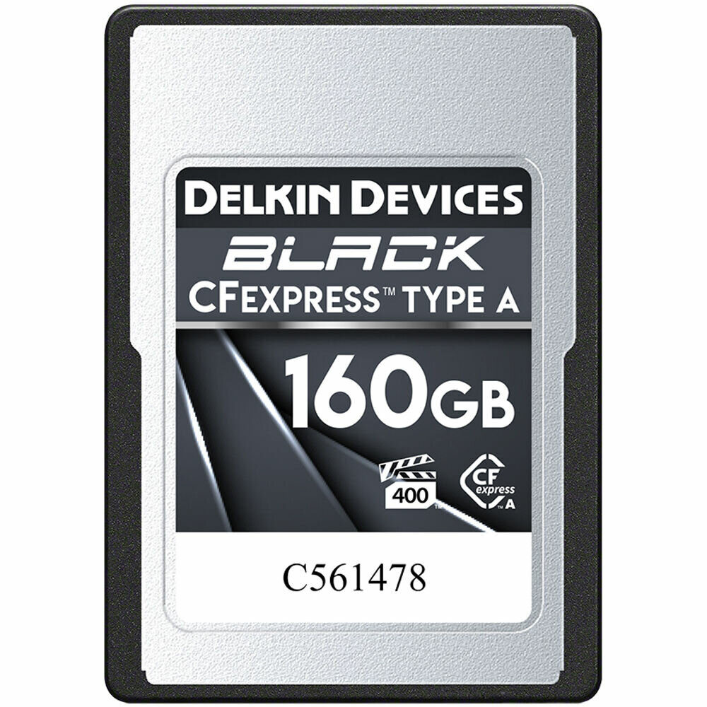 Карта памяти Delkin Devices Black 160GB CFexpress Type A, R/W 880/790 МБ/с