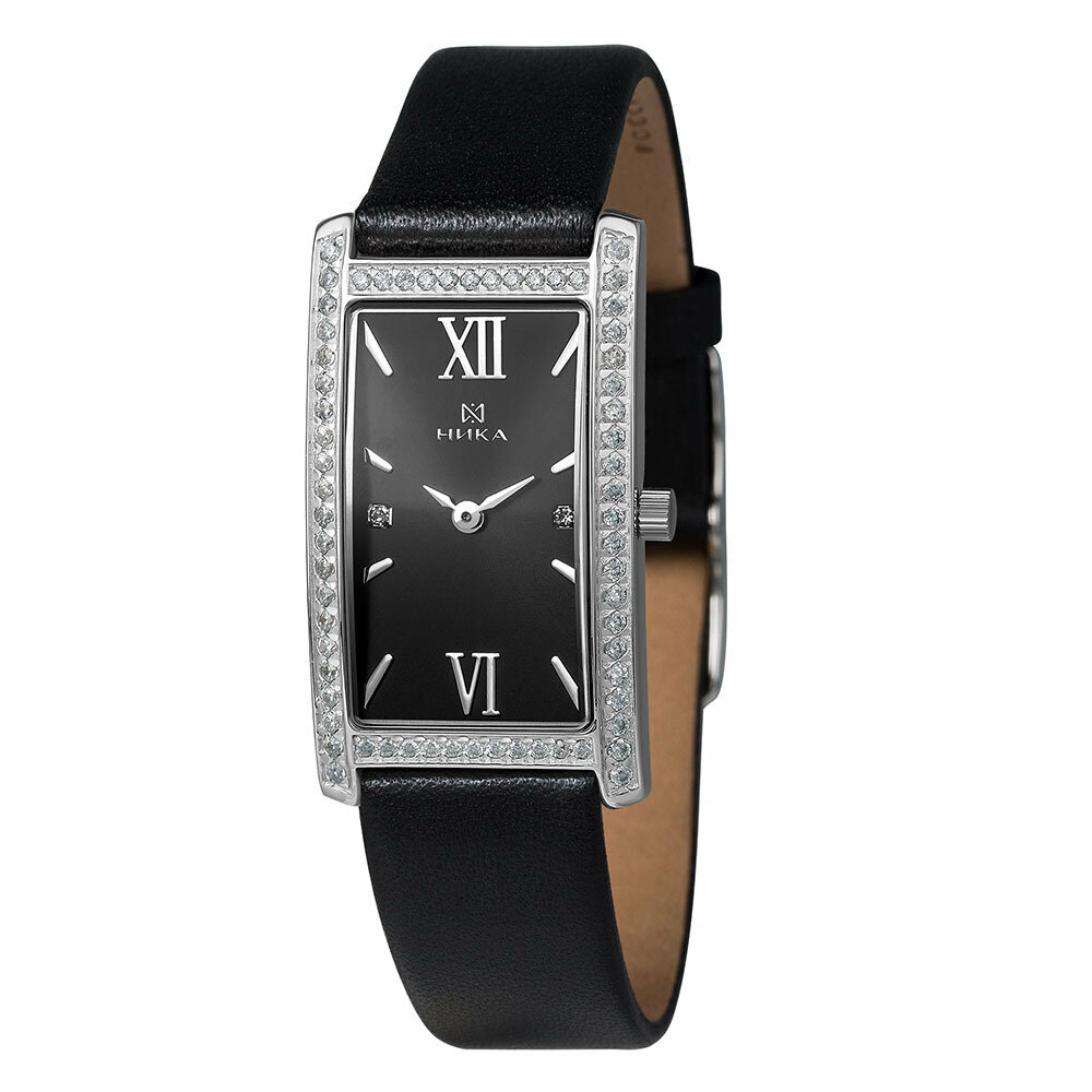 Серебряные женские часы с фианитами НИКА LADY арт. 0551.2.9.56A