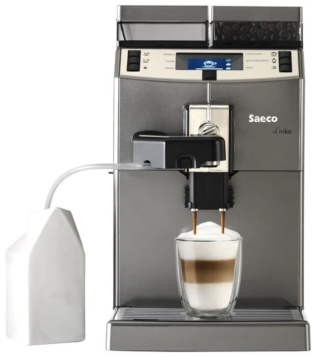 Saeco Кофемашина Saeco Lirika One Touch Cappuccino, серебристый