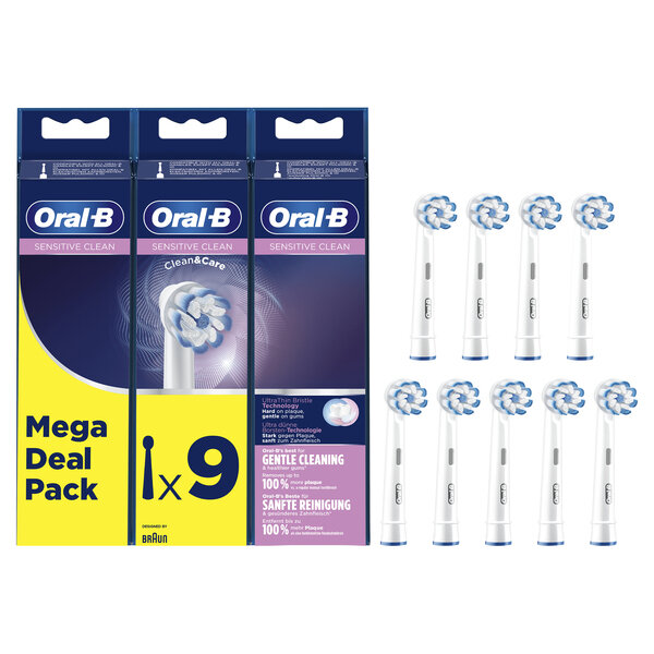 Набор насадок Oral-B EB60-3+3+3 Sensitive Clean, белый, 6 шт.