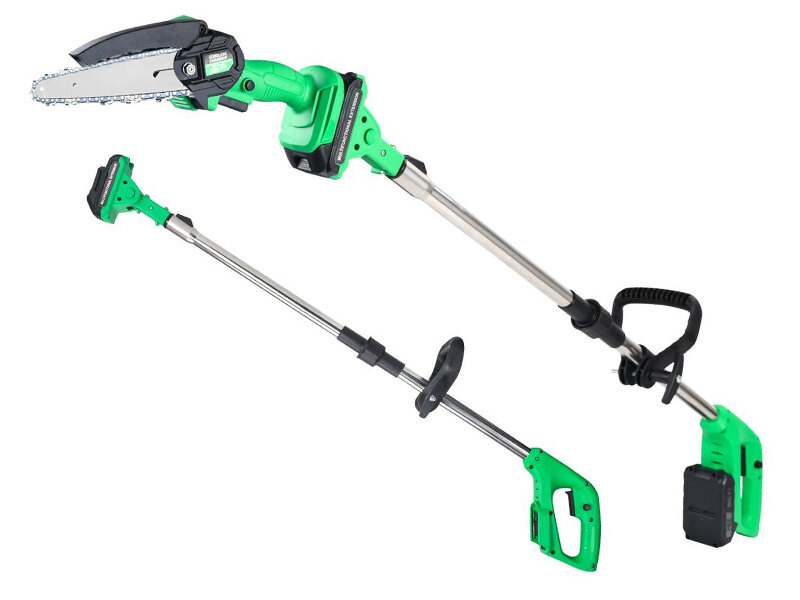 Цепная пила-высоторез аккумуляторная Zitrek GreenSaw 20 Plus (20В Li-Ion аккум. 2шт. - 1x15Ач + 1x30Ач)