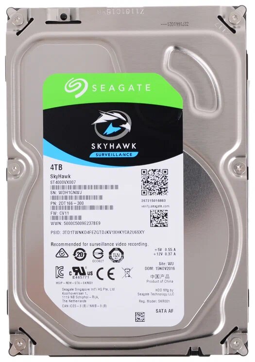 3.5" жесткий диск Seagate SkyHawk 4Tb