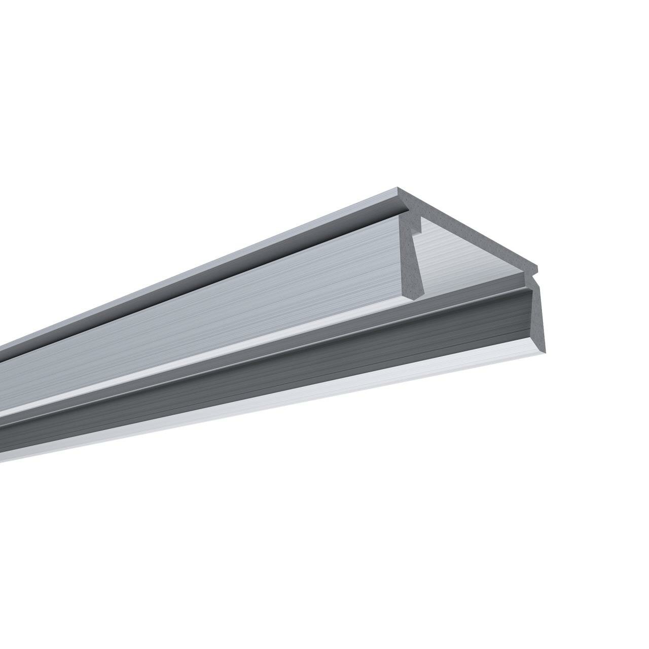 фото 08-05-01 Профиль алюминиевый для светодиодной ленты, анод., П-образный , накладной, серебро, 15,2х6м