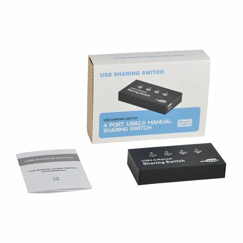 USB 2.0 KVM переключатель 4-1 свитчер автоматический. — фото 4