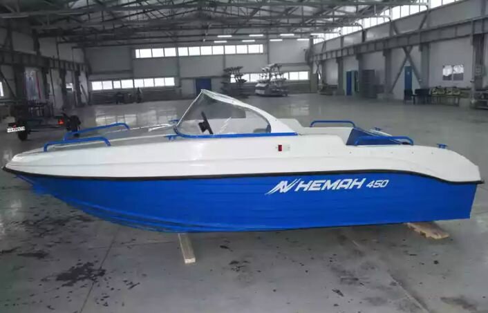 Комбинированная лодка Neman-450/ Комбинированный катер/ Лодки Wyatboat