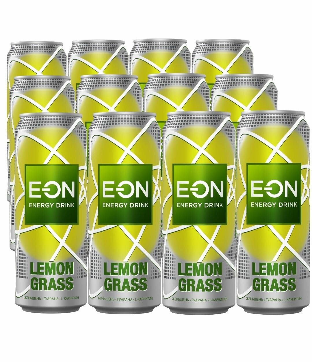 Напиток энергетический E-ON Еон Lemongrass 450мл по 12 шт