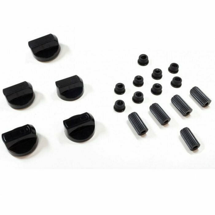 фото Ручка газового крана универсальная черная, комплект 5 штук