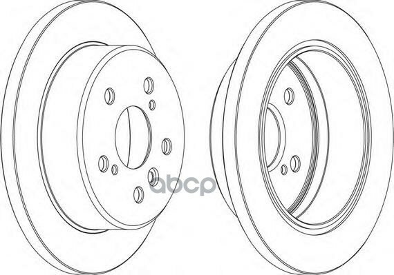 Диск Тормозной Задний (269x12) Toyota Camry(V30) 2.4-3.3 Ferodo арт. DDF1598