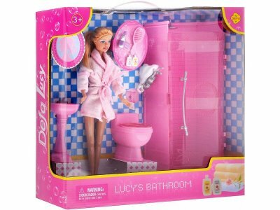 Кукла Defa в ванной комнате