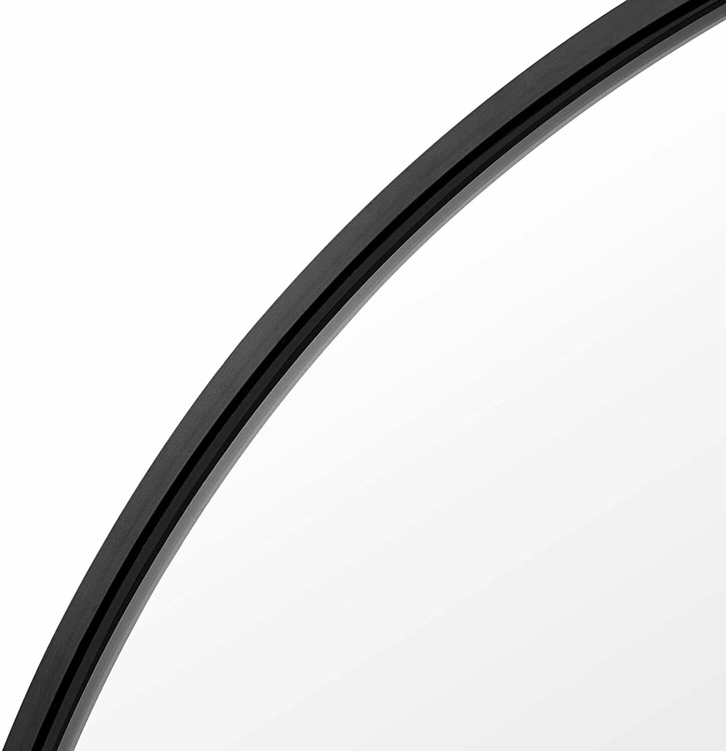 Зеркало в раме черного цвета, 500мм диаметр - фотография № 4