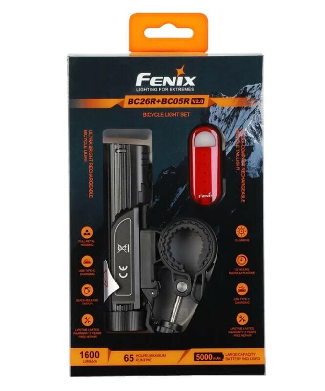 Набор велофары Fenix BC26R+BC05R V2.0 BC26RBC05RV20