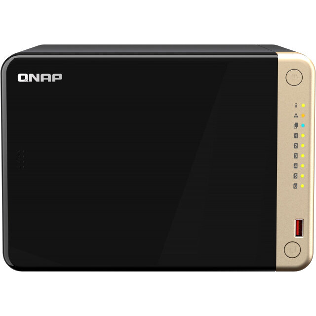 QNAP Сетевое хранилище NAS Qnap Original TS-664-4G 6-bay настольный Celeron N5095