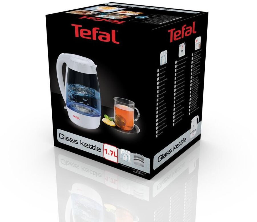 Чайник электрический Tefal KO450132 1.7л. 2200Вт белый (корпус: пластик/стекло)