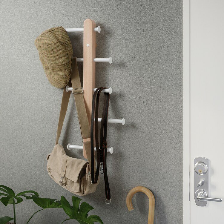 Вертикальная вешалка с крючками IKEA PLOGA, 60 см - фотография № 1