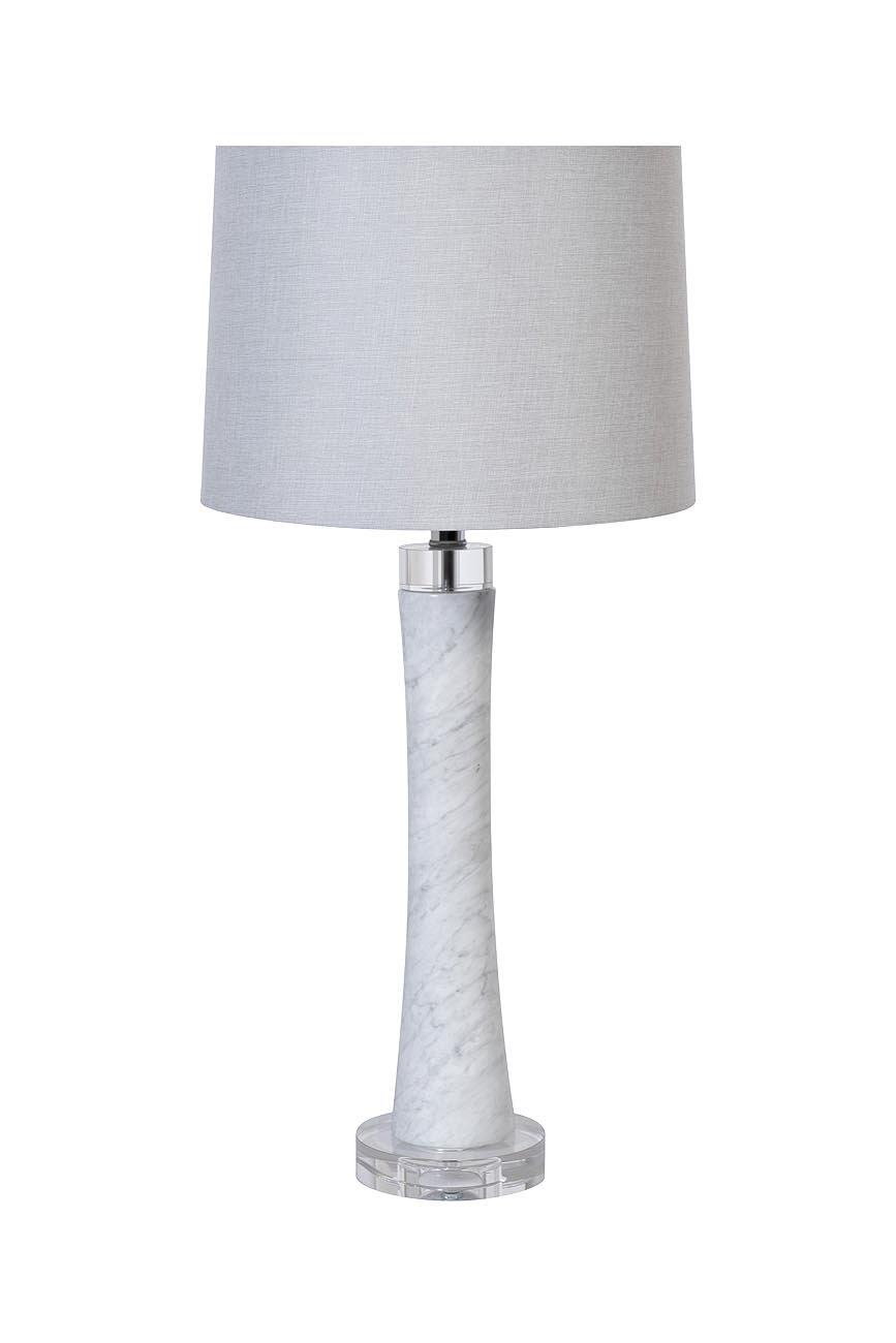 Лампа Garda Decor настольная из мрамора (белый абажур) 22-88690
