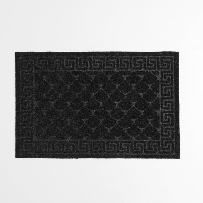 Коврик влаговпитывающий «Чешуйки», 40×60 см, цвет чёрный - фотография № 3