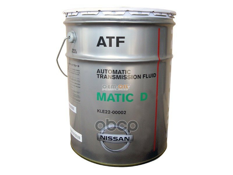 Масло В Акпп Nissan Atf Matic Fluid D 20 Л. NISSAN арт. KLE2200002