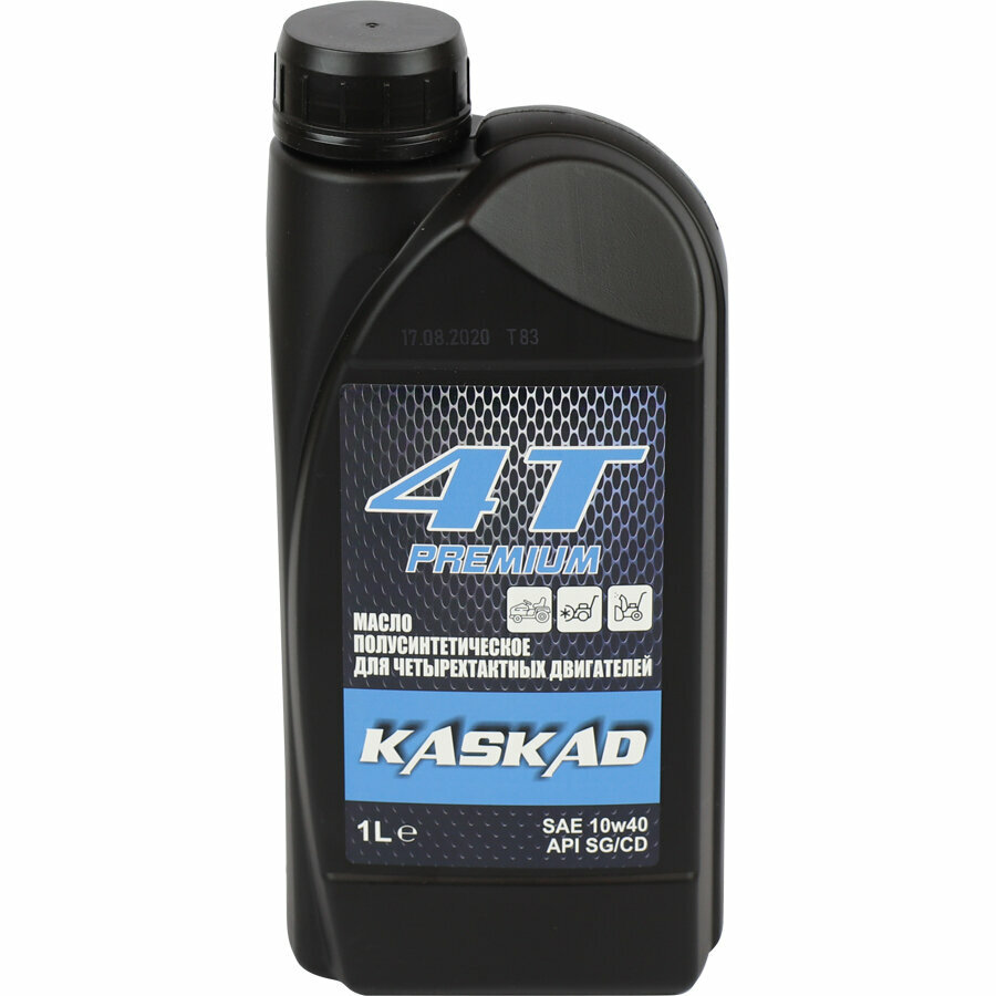 Масло для 4-тактных двигателей KASKAD PREMIUM SAE 10W40 API SG/CD полусинтетическое всесезонное -25/+35 1 литр