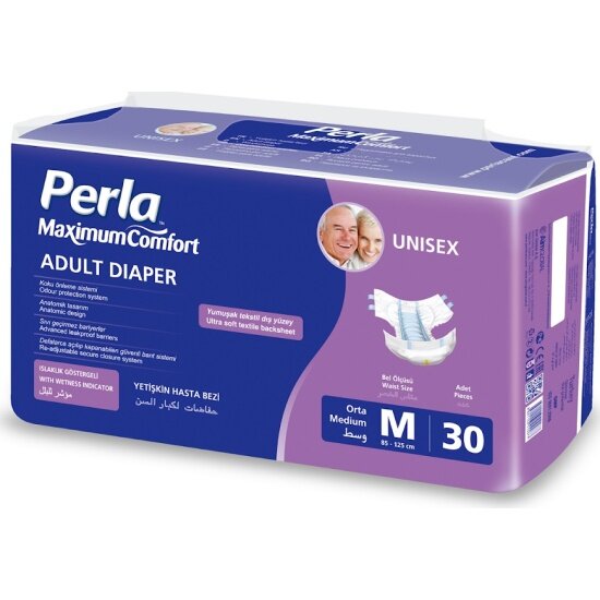 Подгузники для взрослых Perla Eco Medium (85-125 см), 30 шт