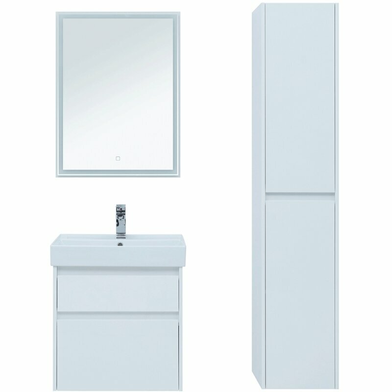 Комплект мебели для ванной Aquanet Nova Lite 60 242921 подвесной Белый - фотография № 8
